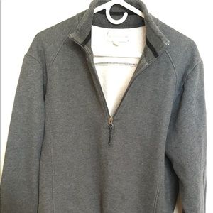 Cutter and Buck Pullover Sweater Half Zip gray LG